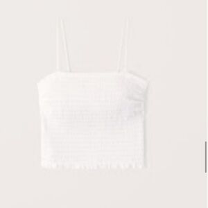 ABERCROMBIE white tank top size extra small